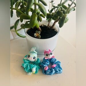 ScrunchMiez brand Cute Animal Hair Scrunchies Set